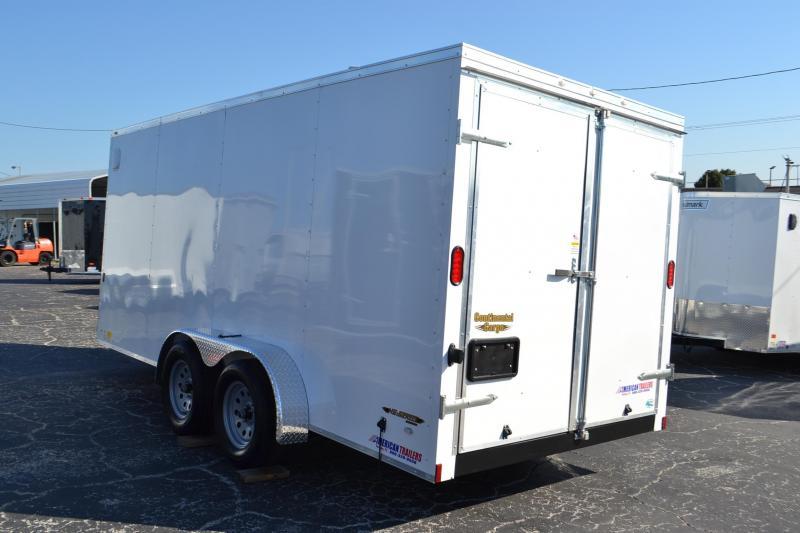 7x16 Continental Cargo Enclosed Trailer [Barn Doors] Right Trailers