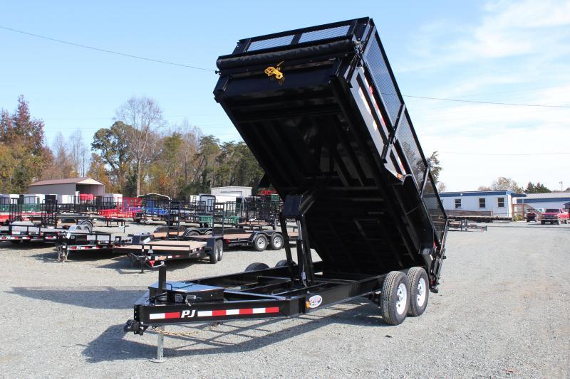 2019 PJ Trailers 7X16 DL 14K Dump w/ 24" Exp Metal Side Extensions 2019 PJ Trailers 7X16 DL 14K Dump w/ 24" Exp Metal Side Extensions