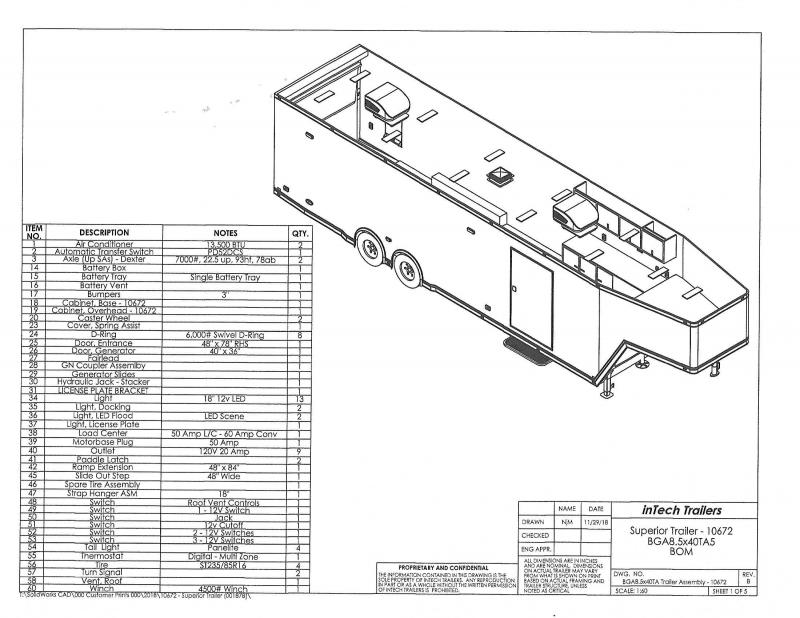 2019 inTech 8.5x40 Taper Gooseneck ALUMINUM FRAME LOADED 2019 inTech 8.5x40 Taper Gooseneck ALUMINUM FRAME LOADED