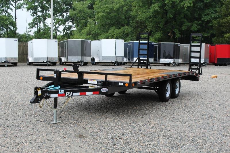 2020 PJ Trailers 20ft L6 10K Deckover w/ Fold Up Ramps 2020 PJ Trailers 20ft L6 10K Deckover w/ Fold Up Ramps