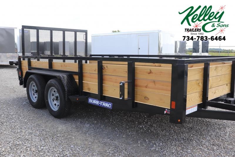 2020 Sure-Trac 7x14 7K 3-Board Tandem Axle Utility Trailer 2020 Sure-Trac 7x14 7K 3-Board Tandem Axle Utility Trailer