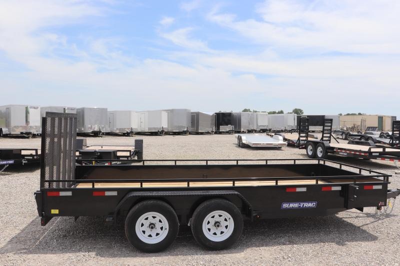 2019 Sure-Trac 7x16 7K Steel High Side Utility Trailer 2019 Sure-Trac 7x16 7K Steel High Side Utility Trailer