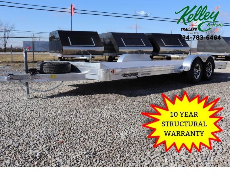 2019 Hillsboro Industries 82"x18 Aluminum Car Hauler Car / Racing Trailer 2019 Hillsboro Industries 82"x18 Aluminum Car Hauler Car / Racing Trailer