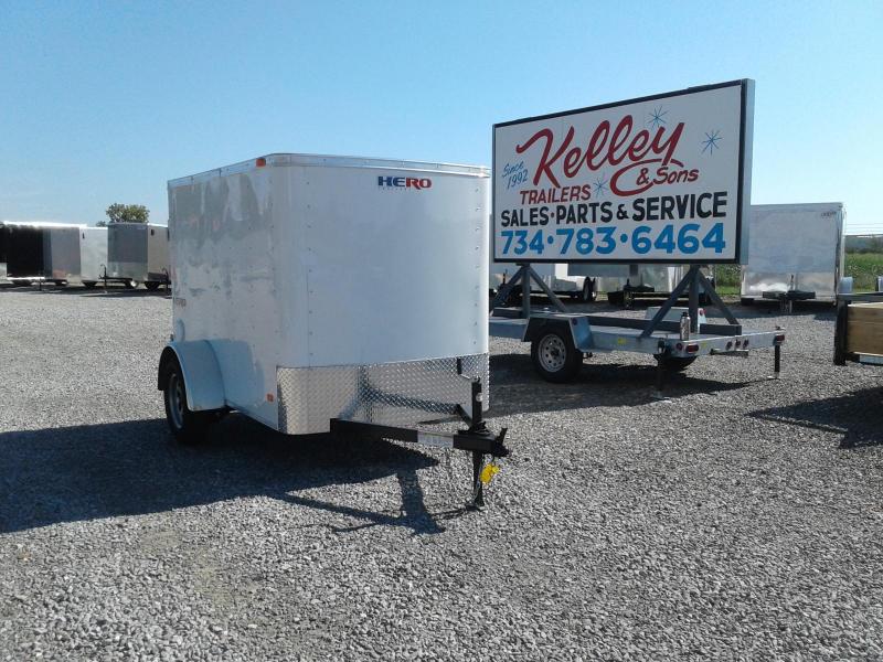 2018 Bravo Trailers 5x8 Hero w/ Single Rear Door Enclosed Cargo Trailer 2018 Bravo Trailers 5x8 Hero w/ Single Rear Door Enclosed Cargo Trailer