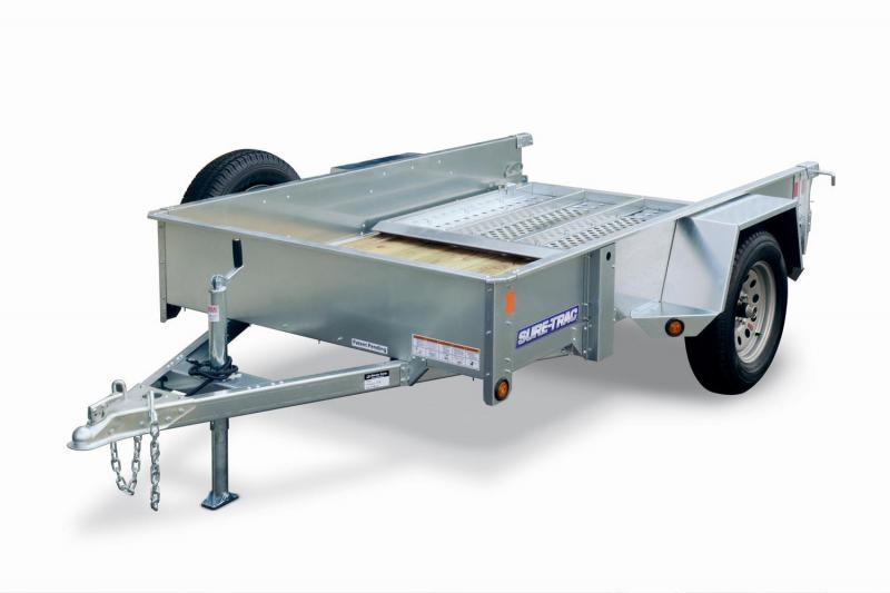 2018 Sure-Trac 5x10 3k Galvanized High Side Utility Trailer 2018 Sure-Trac 5x10 3k Galvanized High Side Utility Trailer
