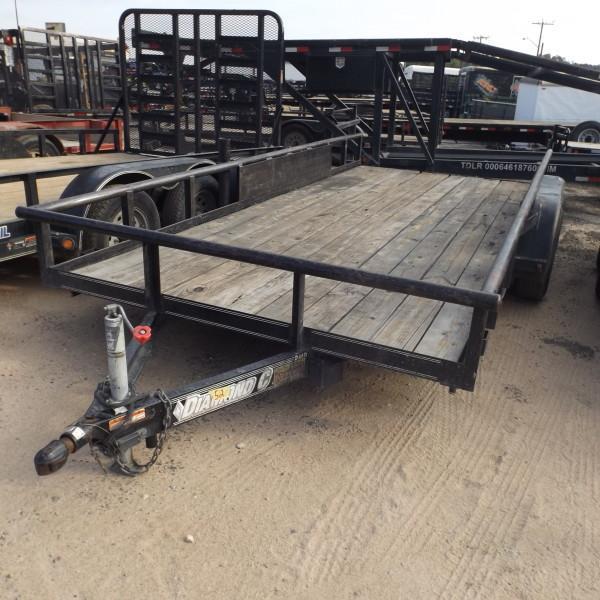 Rental 52 - Diamond C 82" x 16' Utility Trailer Rental 52 - Diamond C 82" x 16' Utility Trailer