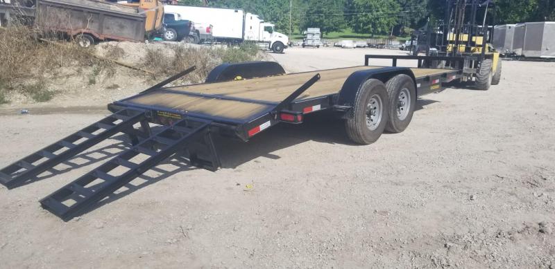 RENTAL #22 7x20 M.E.B Equipment Trailer w/Stand Up Ramps RENTAL #22 7x20 M.E.B Equipment Trailer w/Stand Up Ramps