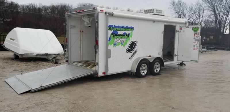 2008 Cargo Mate 7x18 Enclosed Cargo Trailer 7k 2008 Cargo Mate 7x18 Enclosed Cargo Trailer 7k