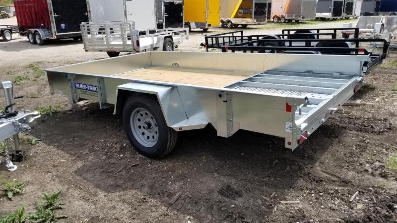 2019 Sure-Trac 7x12 Galvanized High Side Utility w/Gate 3k 2019 Sure-Trac 7x12 Galvanized High Side Utility w/Gate 3k