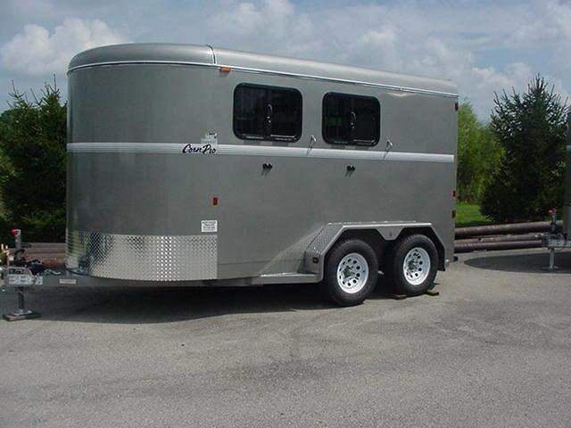 CornPro 2H Slant Enclosed Horse Trailer 14' x 6'8" x7' tall CornPro 2H Slant Enclosed Horse Trailer 14' x 6'8" x7' tall