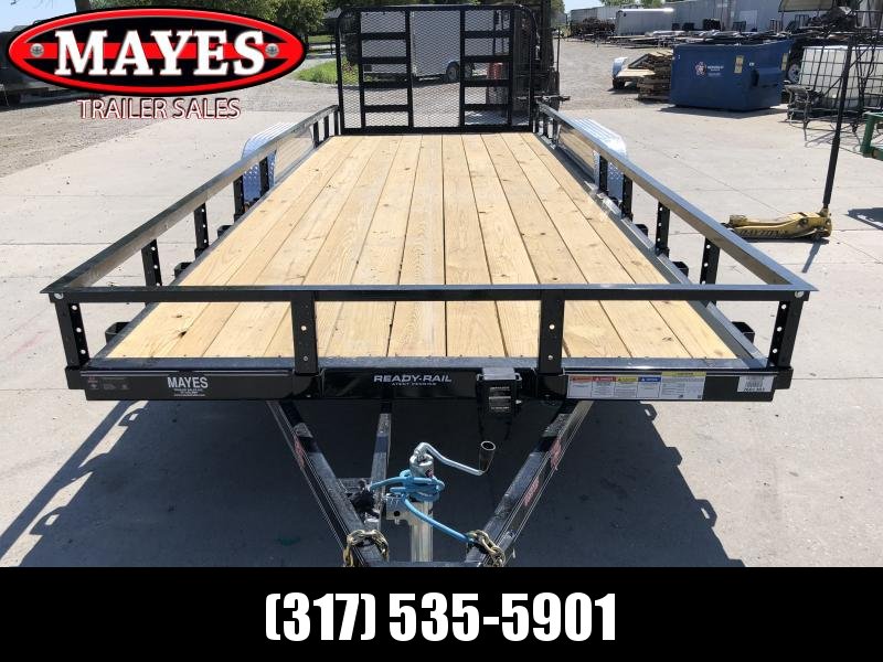 2020 83x20 (18+2) TA PJ Trailers UL202 Utility Trailer - 4 Foot HD Fold Up Gate (GVW: 9899) 2020 83x20 (18+2) TA PJ Trailers UL202 Utility Trailer - 4 Foot HD Fold Up Gate (GVW: 9899)