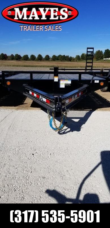 2019 102x20(17+3' Dovetail) PJ Trailers F8 Flatbed Trailer - 5' Fold-up Ramps (GVW: 14000) 2019 102x20(17+3' Dovetail) PJ Trailers F8 Flatbed Trailer - 5' Fold-up Ramps (GVW: 14000)