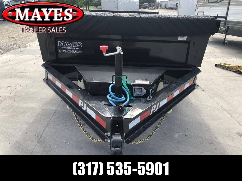 2020 83x14 TA PJ Trailers DL142 Dump Trailer - Split/Spread Gate - Tarp Kit (GVW: 14000) 2020 83x14 TA PJ Trailers DL142 Dump Trailer - Split/Spread Gate - Tarp Kit (GVW: 14000)