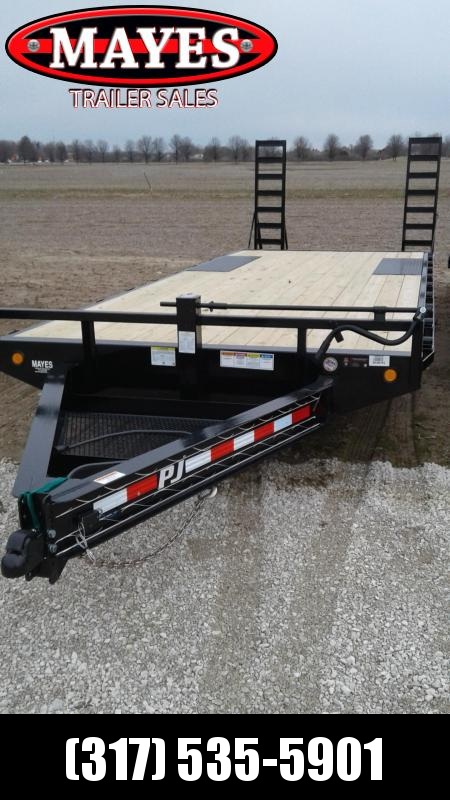 2019 (19+3) PJ Trailers F8222 Equipment Trailer - Fold Up Ramps (GVW: 14000) 2019 (19+3) PJ Trailers F8222 Equipment Trailer - Fold Up Ramps (GVW: 14000)