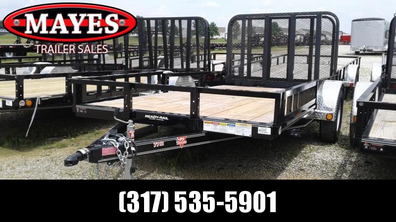 2019 77x12 SA PJ Trailers U7121 Utility Trailer - Tailgate - ATV Ramps (GVW: 2995) 2019 77x12 SA PJ Trailers U7121 Utility Trailer - Tailgate - ATV Ramps (GVW: 2995)