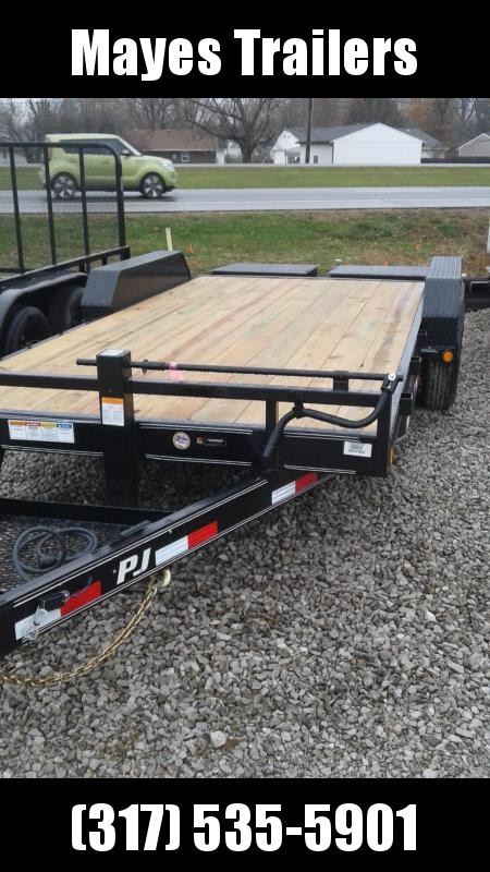 2019 83x18 (14.5+3.5) PJ Trailers CC182 Equipment Trailer - Monster Ramps (GVW: 14000) 2019 83x18 (14.5+3.5) PJ Trailers CC182 Equipment Trailer - Monster Ramps (GVW: 14000)