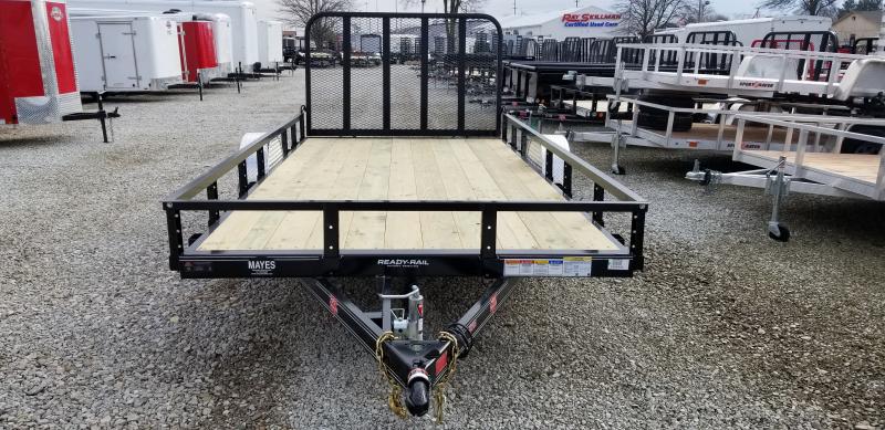 2019 83x14 PJ Trailers Single Axle Channel Utility Trailer - 4' Fold-up Gate (GVW: 2995) *5200# Axle* 2019 83x14 PJ Trailers Single Axle Channel Utility Trailer - 4' Fold-up Gate (GVW: 2995) *5200# Axle*