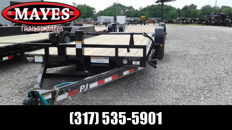 2020 20' (4+16) TA PJ Trailers T6202 Equipment Trailer - Spare Tire MOUNT ONLY - Torsion (GVW: 14000) 2020 20' (4+16) TA PJ Trailers T6202 Equipment Trailer - Spare Tire MOUNT ONLY - Torsion (GVW: 14000)