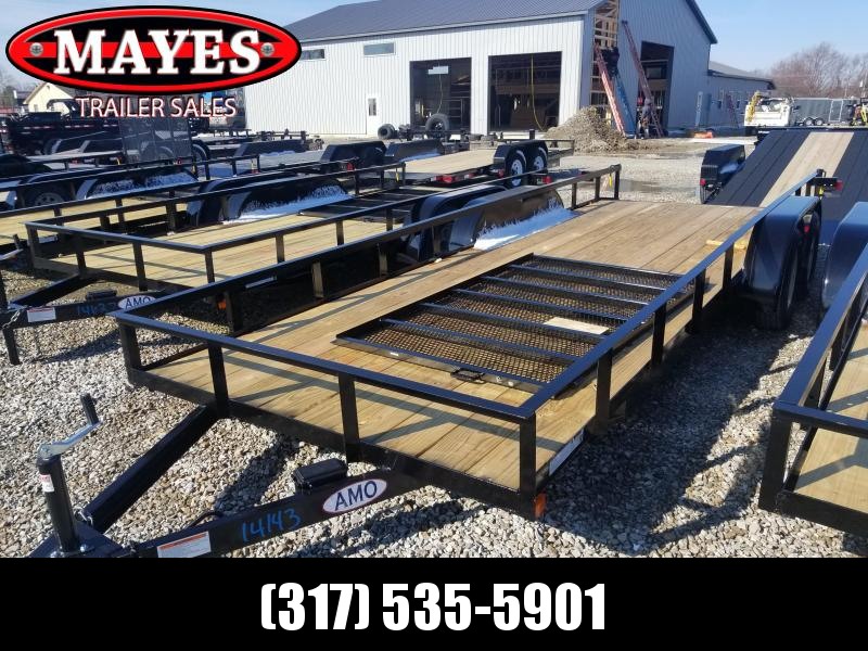 2019 76x20 (18+2) American Manufacturing Operations (AMO) UT202 Utility Trailer - 4' Tailgate (GVW: 7000) 2019 76x20 (18+2) American Manufacturing Operations (AMO) UT202 Utility Trailer - 4' Tailgate (GVW: 7000)