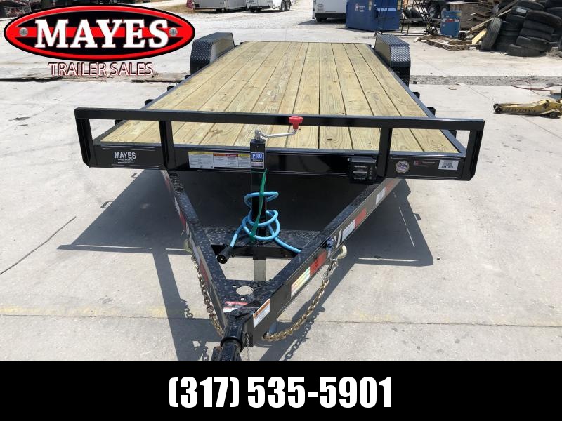 2020 83x22 (20+2) TA PJ Trailers CE222 Equipment Trailer - Rear Slide In Ramps (GVW: 9899) 2020 83x22 (20+2) TA PJ Trailers CE222 Equipment Trailer - Rear Slide In Ramps (GVW: 9899)