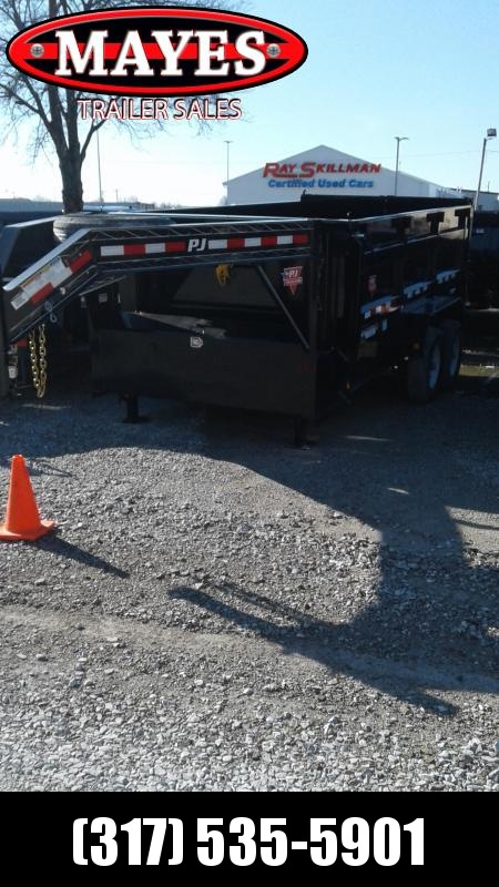 2020 83x14 Gooseneck PJ Trailers DM142 Dump Trailer - Low Pro High Side - 6" Cylinder Upgrade (GVW: 15680) 2020 83x14 Gooseneck PJ Trailers DM142 Dump Trailer - Low Pro High Side - 6" Cylinder Upgrade (GVW: 15680)