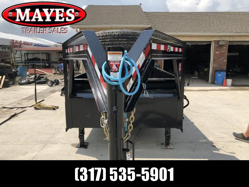 2020 83x14 TA Gooseneck Low Pro P.J. Dump Trailer - Split/Spread Gate - Tarp Kit (GVW: 15680) 2020 83x14 TA Gooseneck Low Pro P.J. Dump Trailer - Split/Spread Gate - Tarp Kit (GVW: 15680)