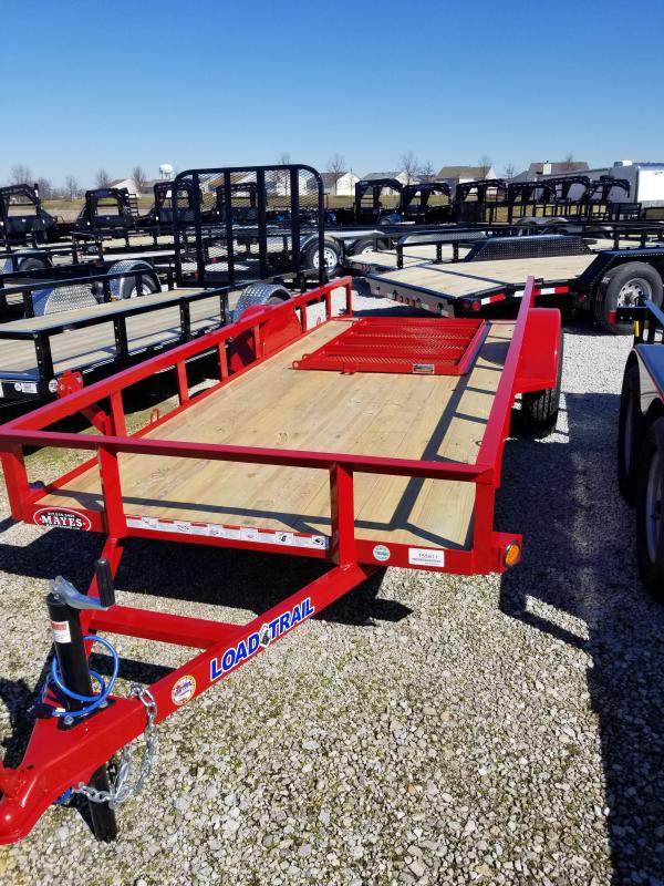 2018 5x14 Load Trail SE Utility Trailer - w/ 4' Fold-in Gate (GVW: 2990) *Red Powdercoat* 2018 5x14 Load Trail SE Utility Trailer - w/ 4' Fold-in Gate (GVW: 2990) *Red Powdercoat*