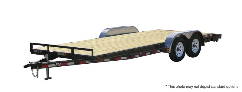 2020 83X22' (20+2) PJ Trailers 22' x 5" Channel Carhauler Trailer - Tailgate - 2" Pipetop Removable Siderails (GVW: 7000) 2020 83X22' (20+2) PJ Trailers 22' x 5" Channel Carhauler Trailer - Tailgate - 2" Pipetop Removable Siderails (GVW: 7000)