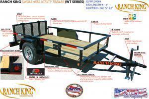 2019 Ranch King 5'X9' Utility Trailer ******HAVE EVERY SIZE YOU MAY NEED IN STOCK****** 2019 Ranch King 5'X9' Utility Trailer ******HAVE EVERY SIZE YOU MAY NEED IN STOCK******