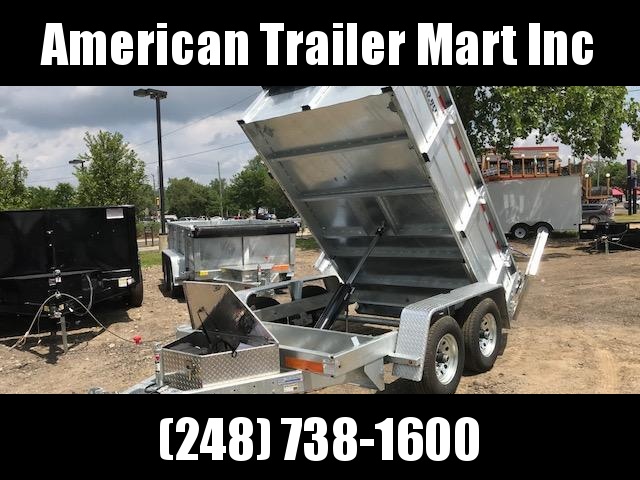 6 X 10 10K Galvanized Dump Trailer 6 X 10 10K Galvanized Dump Trailer