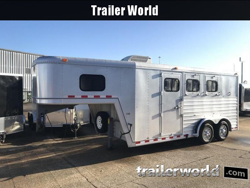 1994 Hart Aluminum Gooseneck 3 Horse Trailer Slant Load 1994 Hart Aluminum Gooseneck 3 Horse Trailer Slant Load