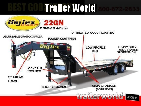 2019 Big Tex Trailers 22GN-35' + 5' Equipment Trailer MEGA Ramps 2019 Big Tex Trailers 22GN-35' + 5' Equipment Trailer MEGA Ramps