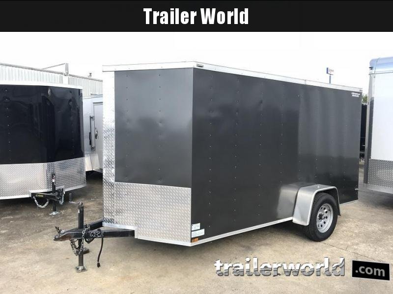 2017 Lark 6' x 12' x 6' Vnose Ramp Door Trailer w D-Rings 2017 Lark 6' x 12' x 6' Vnose Ramp Door Trailer w D-Rings
