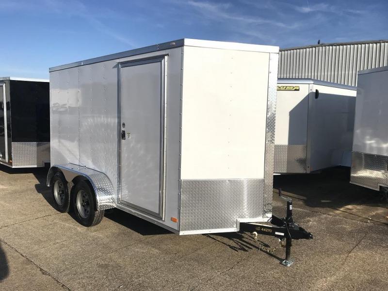 2019 CW 6' x 12' x 6.6' Vnose Tandem Enclosed Trailer Ramp Door 2019 CW 6' x 12' x 6.6' Vnose Tandem Enclosed Trailer Ramp Door