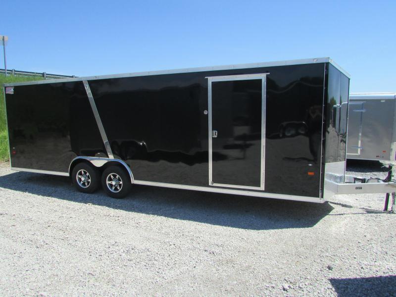 AMERICAN HAULER 24' ALUMINUM ENCLOSED CARHAULER TRAILER AMERICAN HAULER 24' ALUMINUM ENCLOSED CARHAULER TRAILER