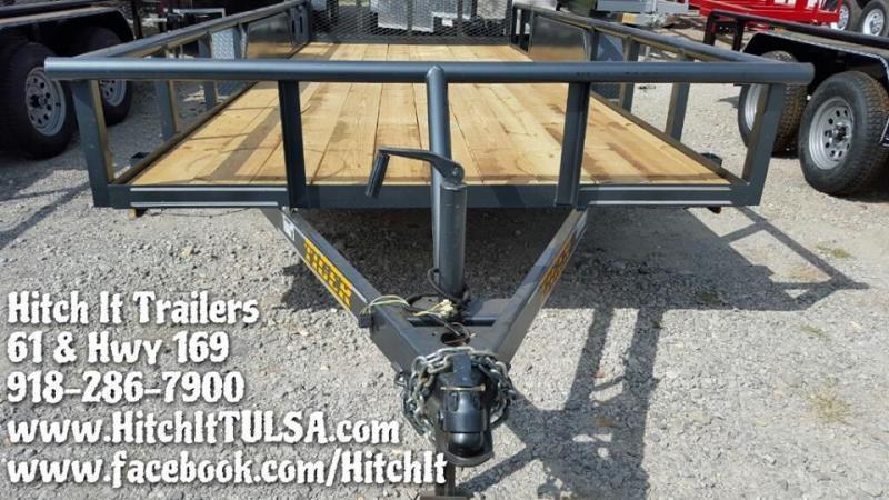 77x16 Pipetop Utility Trailer w/ SLIDE IN RAMPS 77x16 Pipetop Utility Trailer w/ SLIDE IN RAMPS