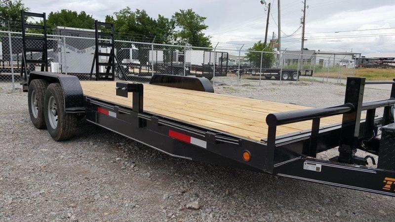 Wood Floor 83 x 20 Car Hauler Raised Floor Trailer Wood Floor 83 x 20 Car Hauler Raised Floor Trailer