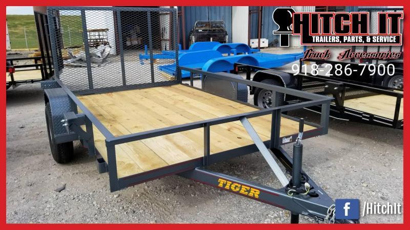 Tiger 77 X 12 Single Axle Utility Trailer w/ Ramp Gate 3500 lb axles Tiger 77 X 12 Single Axle Utility Trailer w/ Ramp Gate 3500 lb axles