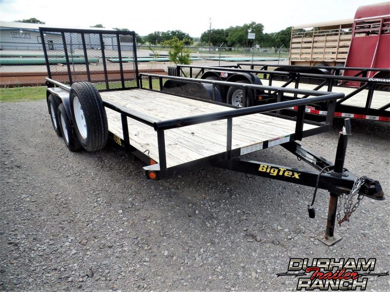 2015 Big Tex 16 ft BP Flatbed Utility Trailer 2015 Big Tex 16 ft BP Flatbed Utility Trailer