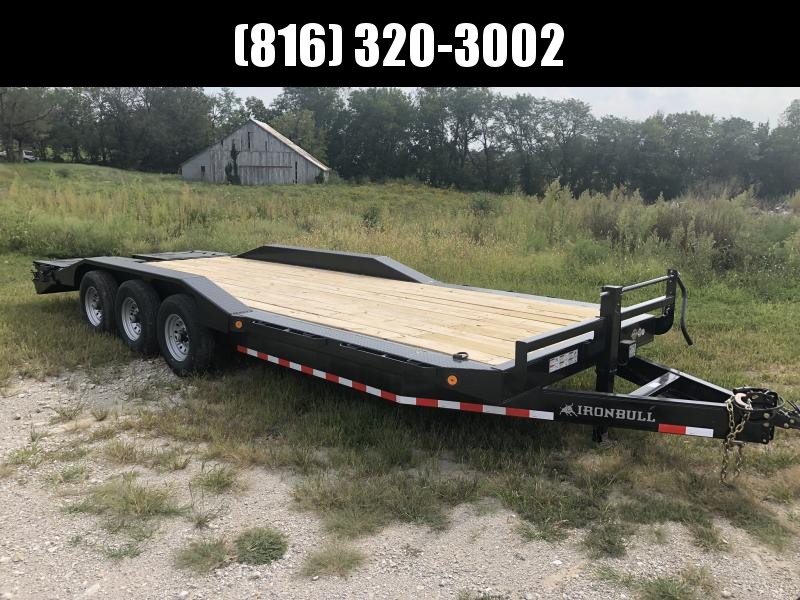 2020 IRON BULL 102X24 TRIPLE AXLE EQUIPMENT HAULER TRAILER W/DRIVE OVER FENDERS 2020 IRON BULL 102X24 TRIPLE AXLE EQUIPMENT HAULER TRAILER W/DRIVE OVER FENDERS