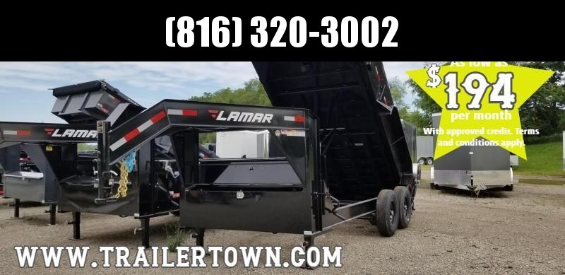 2019 LAMAR 83X14 GOOSENECK DUMP LOPRO TRAILER 2019 LAMAR 83X14 GOOSENECK DUMP LOPRO TRAILER