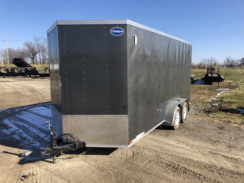 2019 UNITED 7 X 16 X 7 ENCLOSED CARGO TRAILER 2019 UNITED 7 X 16 X 7 ENCLOSED CARGO TRAILER