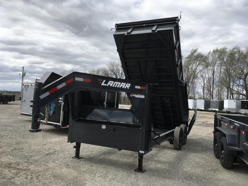 2019 LAMAR 83X16 GOOSENECK LOPRO DUMP TRAILER 2019 LAMAR 83X16 GOOSENECK LOPRO DUMP TRAILER
