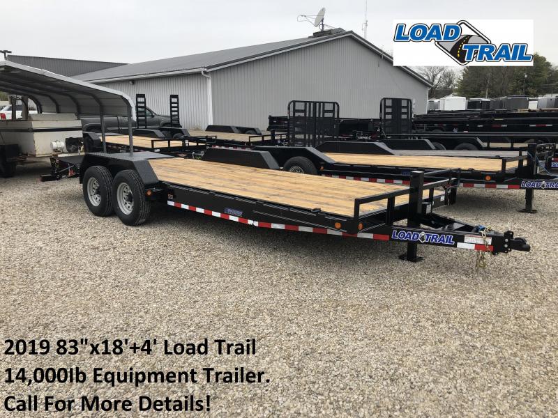 2019 83"x18'+4' 14K Load Trail Equipment Trailer. 74782 2019 83"x18'+4' 14K Load Trail Equipment Trailer. 74782