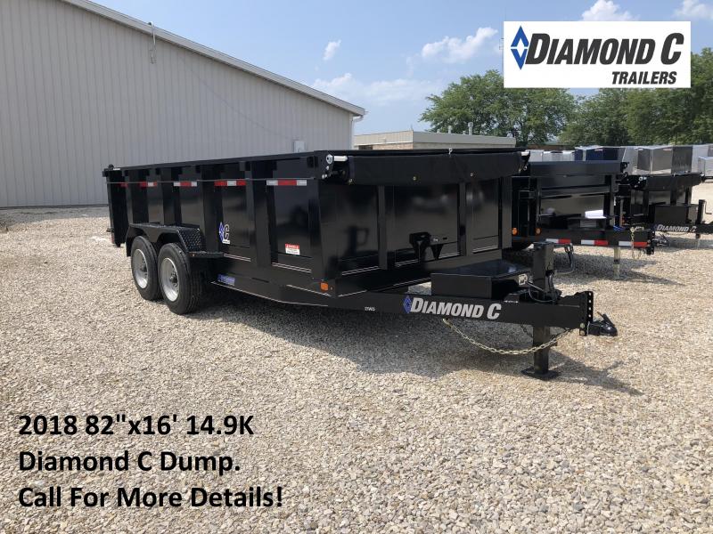 2018 82"x16' 14900lb GVWR Diamond C Dump. 03236 in Ashburn, VA 2018 82"x16' 14900lb GVWR Diamond C Dump. 03236 in Ashburn, VA