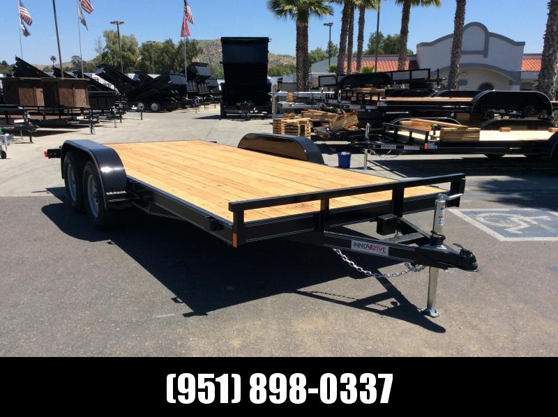 2019 Innovative Trailer Mfg. Economy Wood Car Hauler 83 x 16 Tandem Axle Flatbed Trailer 2019 Innovative Trailer Mfg. Economy Wood Car Hauler 83 x 16 Tandem Axle Flatbed Trailer
