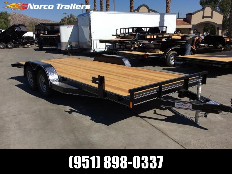 2019 Innovative Trailer Mfg. Wood Floor Car Hauler 83" x 18' Flatbed Auto Trailer 2019 Innovative Trailer Mfg. Wood Floor Car Hauler 83" x 18' Flatbed Auto Trailer