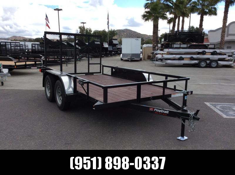 2018 Playcraft 77" X 12' Light Duty Tandem Axle Utility Trailer 2018 Playcraft 77" X 12' Light Duty Tandem Axle Utility Trailer
