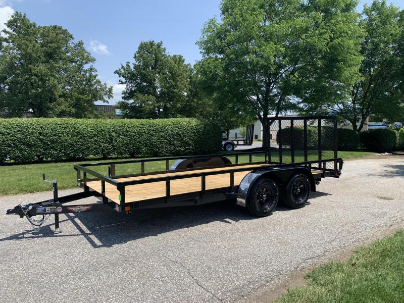 2019 H and H Trailer 82" x 16' Steel Railside Tandem Utility Trailer 2019 H and H Trailer 82" x 16' Steel Railside Tandem Utility Trailer