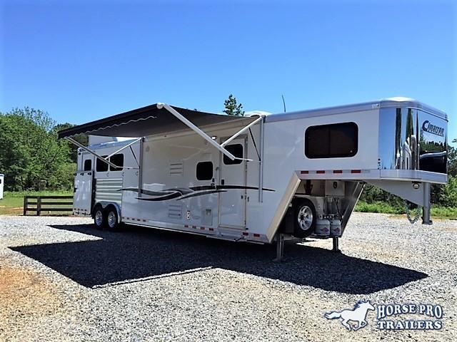 2019 Cimarron 3 Horse 14'9 Outback Living Quarters w/Side Load & Full Rear Tack 2019 Cimarron 3 Horse 14'9 Outback Living Quarters w/Side Load & Full Rear Tack